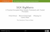 SGX BigMatrix - A Practical Encrypted Data Analytic Framework … · A Practical Encrypted Data Analytic Framework with Trusted Processors Fahad Shaon Murat Kantarcioglu Zhiqiang