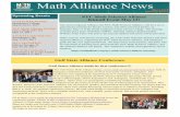 Math Alliance News · 2013-03-06 · Math Alliance News March 2017 Volume 5, Issue 3 NAM FCRTE Meeting Morehouse College March 24-25, 2017 Our newest regional Alliance, the NYC Math