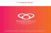 WHITEPAPER 1 - Hearthyhearthy.co/assets/images/Hearthy-whitepaper.pdf · Blockchain-Based Health Ecosystem 3 7 Hearthy Ecosystem Advantages 1) Decreased Financial Burden 2) Empowering