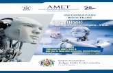 B.Sc. (Hons) - AMET University · and Deep Learning. There is a huge paradigm shift towards adopting robotics and AI in many industries. AI, robotics, and automation have gained a