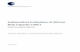 Independent Evaluation of African Risk Capacity (ARC)iati.dfid.gov.uk/iati_documents/27844297.pdf · the needs of people at risk to natural disasters (ARC 2016). ARC is comprised