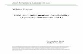 White Paper IBM and Information Availability (Updated ...joshkrischer.com/files/IBM_and_Information... · IBM and Information Availability (Updated September 2011) The extensive use