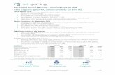 Net Gaming Europe AB (publ) – Interim Report Q3 2018 21% ...mb.cision.com/Main/11576/2679443/949978.pdf · Interim report Q3 2018 Net Gaming Europe AB (publ) 1 (16) ... charts above