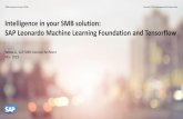 Intelligence in your SMB solution: SAP Leonardo Machine … 2_1600_Bring... · TensorFlow and SAP Leonardo Machine Learning Foundation TensorFlow Open-source library for deep learning