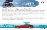 Artificial Intelligence Trends · Trend 2: AI + IoT = AIoT (Artiﬁcial Intelligence of Things) IoT devices are generating a vast amount of data that can be then gleaned for insights