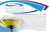 Developing resilience in HE - AMOSSHE - Home · 2018-03-20 · Winter bulletin 2018 Developing resilience in HE “Resilience” is a hotly contested concept in higher education,