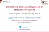 Benchmarking Deep Learning Workloads on Large-scale HPC ... · Benchmarking Deep Learning Workloads on Large-scale HPC Systems AmmarAhmad Awan and Dhabaleswar K. Panda awan.10@osu.edu,