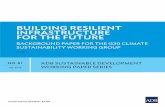 BUILDING RESILIENT INFRASTRUCTURE FOR THE FUTURE · Building Resilient Infrastructure for the Future Background paper for the G20 Climate Sustainability Working Group Xianfu Lu No.