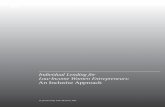 Individual Lending for Low-Income Women Entrepreneurs · 2020-03-26 · Individual Lending for . Low-Income Women Entrepreneurs: An Inclusive Approach. ... These experiences, coupled