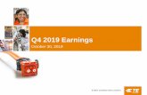 Q4 2019 EarningsQ4 2019 Earnings October 30, 2019 TE Connectivity Confidential & Proprietary. Do not reproduce or distribute. Forward-Looking Statements and Non-GAAP Financial Measures