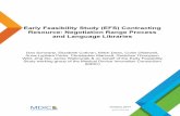 Early Feasibility Study (EFS) Contracting Resource ......2017/10/16  · Early Feasibility Study (EFS) Contracting Resource: Negotiation Range Process and Language Libraries Dan Schwartz,