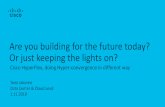 Are you building for the future today? Or just keeping the ...€¦ · Tomi Jalonen Data Center & Cloud Lead 1.11.2018 Cisco HyperFlex, doing Hyper-convergence in different way Are
