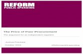 The Price of Poor Procurement - Reform Spendingreformspending.uk/wp-content/uploads/2019/10/The-Price-of-Poor... · The Price of Poor Procurement 4 | P a g e Reform examined the official