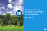 Drinking Water Treatment Devices and Filtration: Benefits ... Documents/Standards Activities... · NSF’s Global Water Programs NSF’s global water program develops standards, and