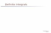Definite Integrals - Wikimedia · Definite Integrals 9 Young Won Lim 6/25/15 F'(x) = f(x) F(x) Anti-derivative and Indefinite Integral ∫f(x)dx Anti-derivative without constant the