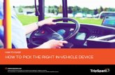 HOW TO PICK THE RIGHT IN-VEHICLE DEVICE - TripSpark · HOW TO PICK THE RIGHT IN-VEHICLE DEVICE. 2 ... technology will transform and improve your entire operation. You’ll see immediate