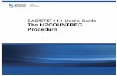 The HPCOUNTREG Procedure - support.sas.comsupport.sas.com/documentation/onlinedoc/ets/141/hpcountreg.pdfExample 20.1: High-Performance Zero-Inﬂated Poisson Model This example shows