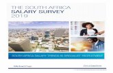 THE SOUTH AFRICA SALARY SURVEY 2019...The South African labour market has once again been unpredictable. Despite a short recovery observed in South Africa Despite a short recovery