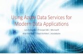 Using Azure Data Services for Modern Data …...Azure IoT Suite: IoT Hub Connect millions of devices to a partitioned application back-end Devices are not servers Use IoT Hub to enable