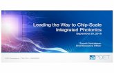 Leading the Way to Chip-Scale Integrated Photonics Meeting...POET Vision – Global Leadership in Chip-scale Photonics To become the global leader in chip-scale integrated photonics