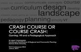 CRASH COURSE OR COURSE CRASH - Hochschule Anhalt FH 2015-08-09¢  CRASH COURSE OR COURSE CRASH: Gaming,