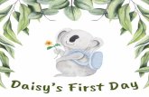 Big School. She was rather nervous and her tummy Daisy wasn’t … · 2019-11-26 · Today was Daisy’s first day at Big School. She was rather . nervous and her tummy was full