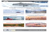 LUXURY EXPEDITIONARY CRUISES - Trans Otway€¦ · Book any of our three arctic cruises, Arctic Cruise Adventure: in search of the Polar Bear, Ultimate Iceland & Greenland, The Northwest