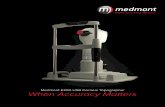 Medmont E300 USB Corneal Topographer When …...Changes in corneal topography maps are easily displayed with the difference map view, this map showing the change induced by orthokeratology