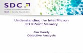 Understanding the Intel/Micron 3D XPoint Memory · 2015 Storage Developer Conference. © Objective Analysis. All Rights Reserved. Understanding the Intel/Micron 3D XPoint Memory Jim