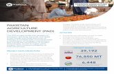PAKISTAN AGRICULTURE DEVELOPMENT (PAD)€¦ · assisted agriculture producers 76,850 MT The PAD project works with growers of tomatoes, red chilis, bananas, and dates in the Punjab