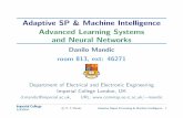Adaptive SP & Machine Intelligence Advanced Learning ... networks (NNs), multilayer perceptron, the backpropagation algorithm, and nonlinear separation of patterns From feedforward