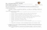 Dr. Arvind Kumar Singh - Gautam Buddha Universitygbu.ac.in/FacultyProfiles/GBU_Profile_Arvind Kumar Singh.pdf · 2 Time Table Coordinator, Department of Buddhist Studies, University