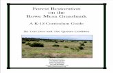 Forest Restoration on the Rowe Mesa Grassbank · restoration in Southwestern ponderosa pine forests, and whenever possible, provides information specific to a restoration project