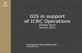 GIS in support of ICRC Operations - Esri/media/esri-germany-group/... · •Geoportal is the mothership, the ‘One stop shop’ •Need for dedicated simple thematic web portals