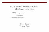 ECE 5984: Introduction to Machine Learnings15ece5984/slides/L17_backprop.pptx.pdf · • Perceptron leads to convex optimization – Gradient descent reaches global minima • Multilayer