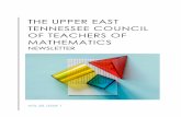 The Upper East Tennessee Council of Teachers of Mathematics UPPER EAST TENNESSEE COUNCIL OF TEACHERS OF MATHEMATICS 3 Coins: Introduce one coin a week at a time. Focus on name, attributes,