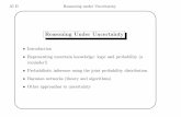Reasoning Under Uncertainty - Εθνικόν και …cgi.di.uoa.gr/~artint2/STORAGE/lectures/2011-2012/...AI II Reasoning under Uncertainty ’ & $ % The Importance of Uncertainty