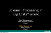Stream Processing in “Big Data” world - HPTS · 2013-10-09 · Apache Pivotal HD Added Value Configure, Deploy, Monitor ... Pivotal HD Enterprise Xtension Framework Catalog Services