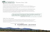 Trees for US - National Forest Foundation · 2018-09-18 · Our forests clean our air and fight climate change. They provide habitat for threatened and endangered wildlife. But just