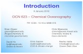2018 01a Course intro rev01 - SOEST...Introduction OCN 623 –Chemical Oceanography 9January 2018 Brian Glazer glazer@hawaii.edu Biogeochemistry & microbial geochemistry Chris Measures