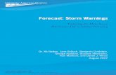 Forecast: storm Warnings - Trumps Broken Promises · Forecast: Storm Warnings Hurricane Intensity This year’s Fourth United Nations Assessment Report by the Intergovernmental Panel