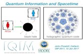 Quantum Information and Spacetime - Caltech Particle Theorytheory.caltech.edu/~preskill/talks/QIP2017-tutorial-Preskill.pdf · Effective field theory We use quantum field theory very