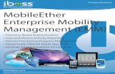 MobileEther Enterprise Mobility Management (EMM) · Compliance Ready Mobile Device Management (MDM) Issue: Your network is expanding it’s use of mobile devices including iPads and