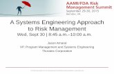 A Systems Engineering Approach to Risk Managements3.amazonaws.com/.../Amaral_Systems_Engineering.pdf · Electrical Engineering . Mechanical Engineering . Ergonomics . Cord Capture