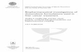 Biopharmaceutical investigations of doxorubicin …uu.diva-portal.org/smash/get/diva2:1151077/FULLTEXT01.pdfDubbelboer, I. R. 2017. Biopharmaceutical investigations of doxorubicin