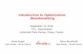 Introduction to Optimization: Benchmarkingresearchers.lille.inria.fr/.../optimizationSaclay/... · Pattern search [Hooke and Jeeves 1961] Trust-region methods (NEWUOA, BOBYQA) [Powell