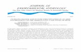 JOURNAL OF ENVIRONMENTAL HYDROLOGY · 2017-02-04 · change scenarios (e.g. SRES, 2000). The computational grid of the GCMs is very coarse (a grid box covers more than 40000 km2),
