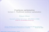 Continous optimization - UCLouvainperso.uclouvain.be/.../courses/nonlinear2008/lecture1.pdf · 2008-03-04 · Continous optimization Lecture I - Traditional nonlinear optimization