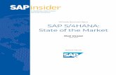 SAPinsider Benchmark Report SAP S/4HANA: State …...transformation and competition • Prioritizing analytics and data-driven strategies to build on current use of SAP S/4HANA •Want