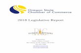 2018 Legislative Report - Microsoft...2018 Legislative Report Prepared by: Public Affairs Counsel 867 Liberty St NE, Salem, OR 97301 503-363-7084 pac@pacounsel.org The 2018 Oregon